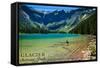 Glacier National Park, Montana - Avalanche Lake-Lantern Press-Framed Stretched Canvas