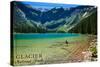 Glacier National Park, Montana - Avalanche Lake-Lantern Press-Stretched Canvas