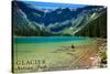 Glacier National Park, Montana - Avalanche Lake-Lantern Press-Stretched Canvas
