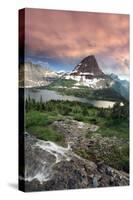 Glacier National Park, Montana - Hidden Lake and Bearhat Mountain Sunrise-Lantern Press-Stretched Canvas