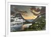 Glacier National Park, Montana - Hidden Lake and Bearhat Mountain-Lantern Press-Framed Art Print