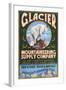 Glacier National Park, Montana - Mountain Goat-Lantern Press-Framed Art Print