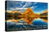 Glacier National Park, Montana - Mt. Grinnell-Lantern Press-Stretched Canvas