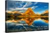 Glacier National Park, Montana - Mt. Grinnell-Lantern Press-Stretched Canvas