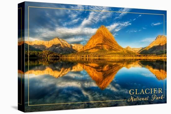 Glacier National Park, Montana - Mt. Grinnell-Lantern Press-Stretched Canvas