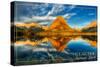 Glacier National Park, Montana - Mt. Grinnell-Lantern Press-Stretched Canvas