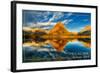 Glacier National Park, Montana - Mt. Grinnell-Lantern Press-Framed Art Print