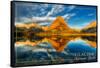 Glacier National Park, Montana - Mt. Grinnell-Lantern Press-Framed Stretched Canvas