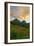 Glacier National Park, Montana - Sunset and Flowers-Lantern Press-Framed Art Print