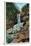 Glacier National Park, Montana, View of Trick Falls near Two Medicine Chalets-Lantern Press-Stretched Canvas