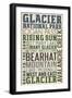 Glacier National Park, Montana-Lantern Press-Framed Art Print