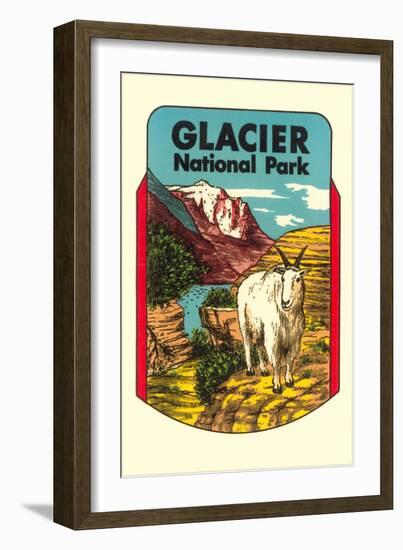 Glacier National Park, Rocky Mountain Goat, Montana-null-Framed Art Print