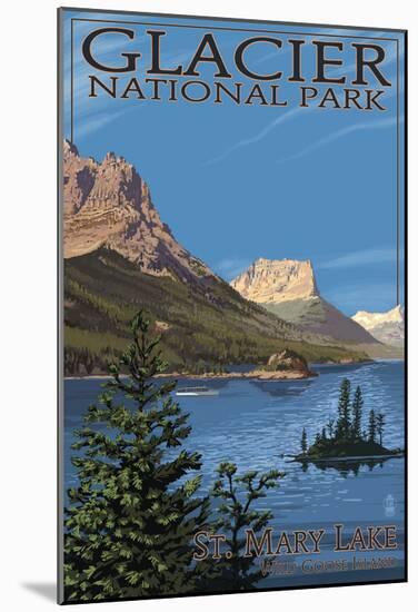 Glacier National Park - St. Mary Lake, C.2009-null-Mounted Poster