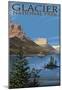 Glacier National Park - St. Mary Lake, C.2009-null-Mounted Poster