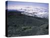 Glacier Near Mountain Summit, Kilimanjaro-Michael Brown-Stretched Canvas