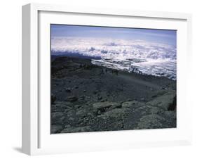 Glacier Near Mountain Summit, Kilimanjaro-Michael Brown-Framed Premium Photographic Print