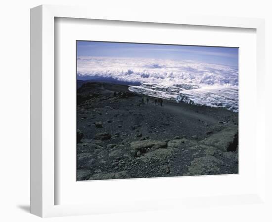 Glacier Near Mountain Summit, Kilimanjaro-Michael Brown-Framed Photographic Print