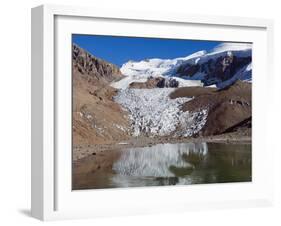 Glacier Near Plaza De Mulas Basecamp, Aconcagua Provincial Park, Andes Mountains, Argentina-Christian Kober-Framed Photographic Print