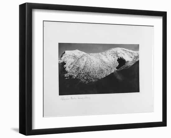 Glacier Nishi Kang Sang at Karola, Tibet, 1903-04-John Claude White-Framed Giclee Print