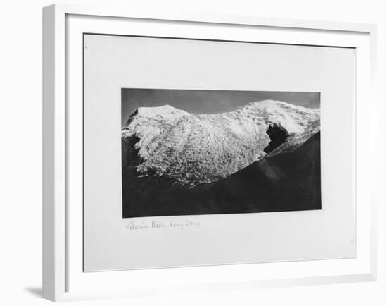 Glacier Nishi Kang Sang at Karola, Tibet, 1903-04-John Claude White-Framed Giclee Print