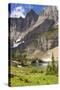 Glacier NP. Ptarmigan Wall. Alpine Lake Along Iceberg Lake Trail-Trish Drury-Stretched Canvas