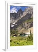 Glacier NP. Ptarmigan Wall. Alpine Lake Along Iceberg Lake Trail-Trish Drury-Framed Photographic Print