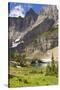 Glacier NP. Ptarmigan Wall. Alpine Lake Along Iceberg Lake Trail-Trish Drury-Stretched Canvas