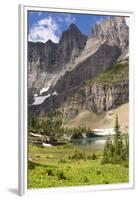 Glacier NP. Ptarmigan Wall. Alpine Lake Along Iceberg Lake Trail-Trish Drury-Framed Premium Photographic Print