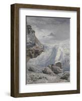Glacier of Rosenlaui-John Brett-Framed Giclee Print