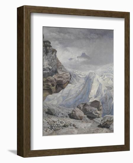 Glacier of Rosenlaui-John Brett-Framed Giclee Print