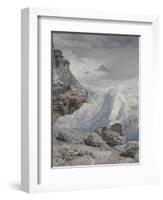 Glacier of Rosenlaui-John Brett-Framed Giclee Print