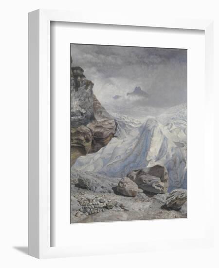 Glacier of Rosenlaui-John Brett-Framed Giclee Print