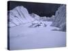 Glacier on Everest's Southside-Michael Brown-Stretched Canvas