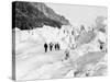 Glacier on Mount Blanc-null-Stretched Canvas