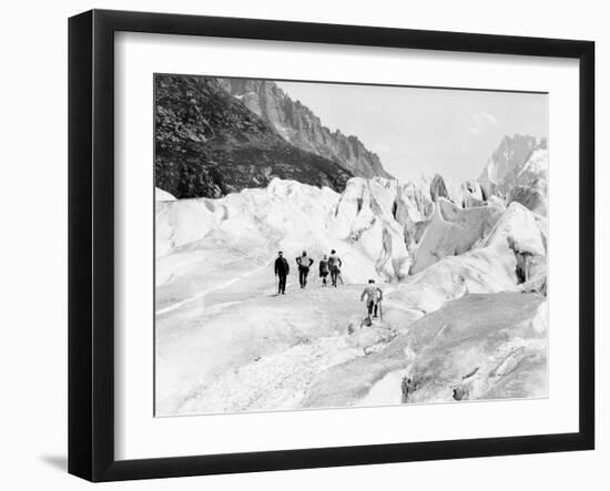 Glacier on Mount Blanc-null-Framed Photographic Print