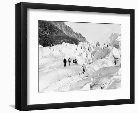 Glacier on Mount Blanc-null-Framed Photographic Print