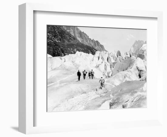 Glacier on Mount Blanc-null-Framed Photographic Print