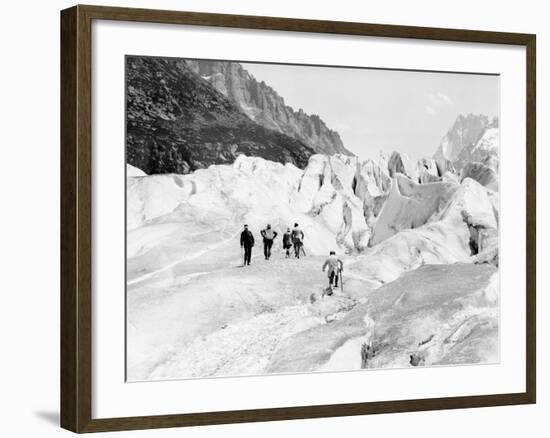 Glacier on Mount Blanc-null-Framed Photographic Print