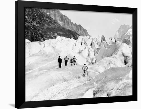 Glacier on Mount Blanc-null-Framed Photographic Print