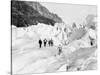 Glacier on Mount Blanc-null-Stretched Canvas
