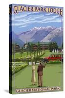 Glacier Park Lodge - Glacier National Park, Montana-Lantern Press-Stretched Canvas