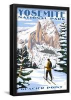 Glacier Point and Half Dome - Yosemite National Park, California-null-Framed Poster