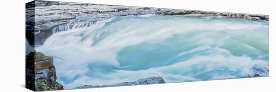 Glacier Run Blur-null-Stretched Canvas