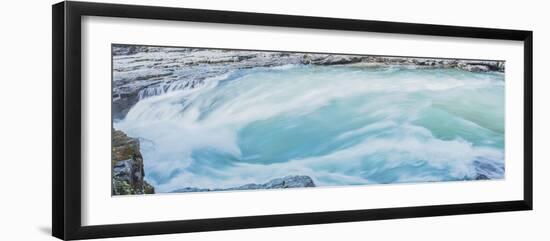 Glacier Run Blur-null-Framed Photographic Print