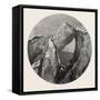 Glacier Structure on the Mer De Glace, Switzerland, 19th Century-null-Framed Stretched Canvas