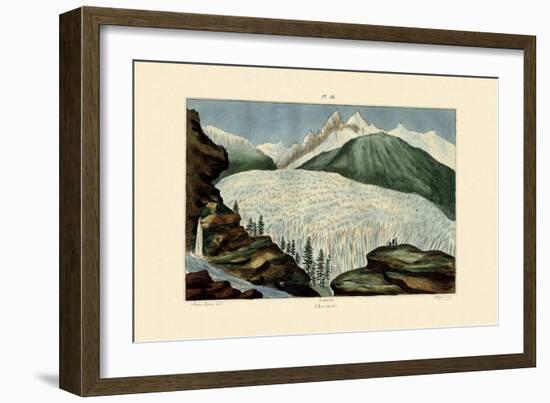 Glaciers, 1833-39-null-Framed Giclee Print