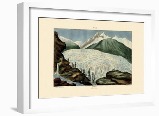 Glaciers, 1833-39-null-Framed Giclee Print