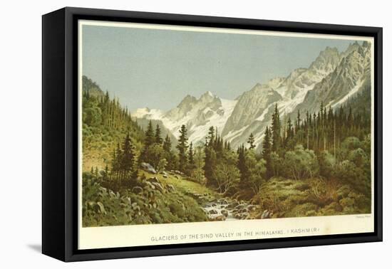 Glaciers of the Sind Valley in the Himalayas, Kashmir-null-Framed Stretched Canvas
