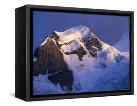 Glaciers on Mount Robson at Sunset-Paul Souders-Framed Stretched Canvas