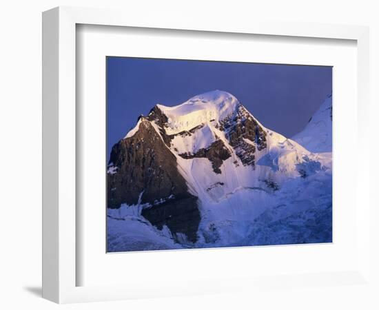 Glaciers on Mount Robson at Sunset-Paul Souders-Framed Photographic Print